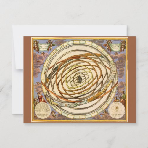Vintage Astronomy Celestial Planet Planetary Orbit Custom Invitation
