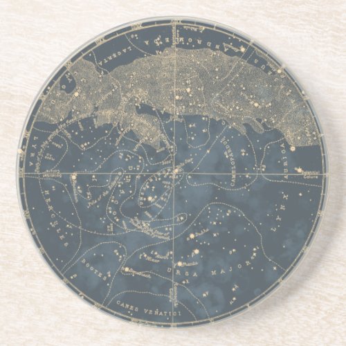 Vintage Astronomy Stars of the Northern Hemisphere Coaster
