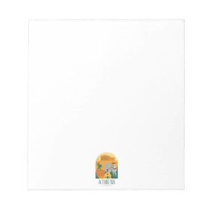 Vintage Athens Greece Parthenon City Travel Notepad