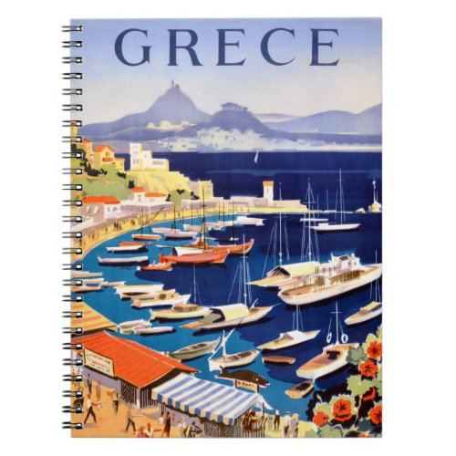 Vintage Athens Greece Travel Notebook