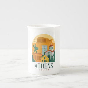 Vintage Athens Greece Travel Parthenon Mug