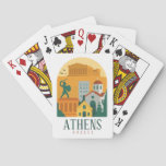 Vintage Athens Greece Travel – Parthenon Poker Cards