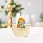 Vintage Athens Greece Travel – Parthenon Stemless Wine Glass