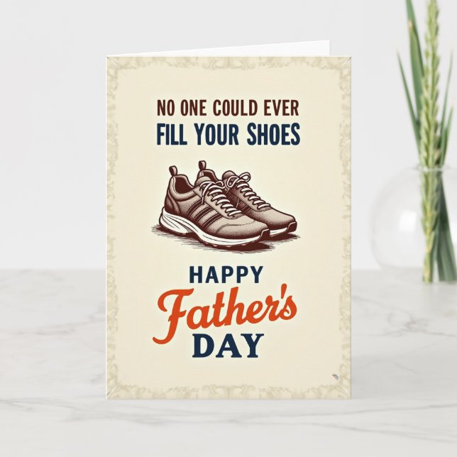 Vintage Athletic Fathers Day Card (Front)