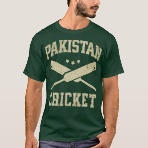 Vintage Athletic Pakistan Cricket Sport Fans  T-Shirt