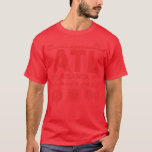 Vintage Atlanta ATL Airport Code Travel Day Retro  T-Shirt