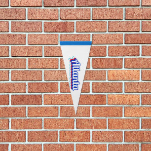 Vintage Atlanta  Pennant Flag