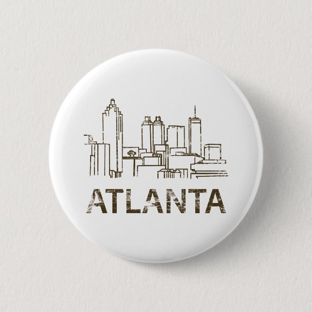 Vintage Atlanta Pinback Button (Front)