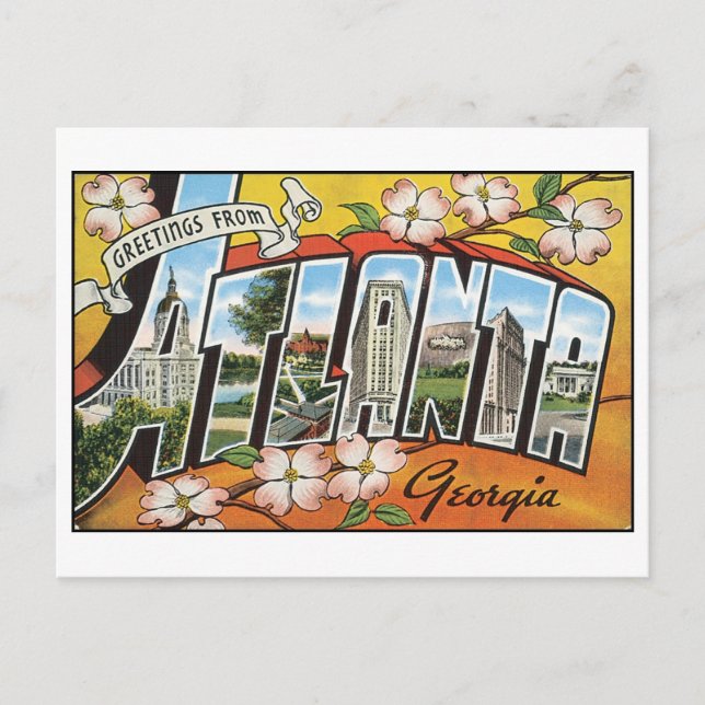 Vintage Atlanta Postcard (Front)