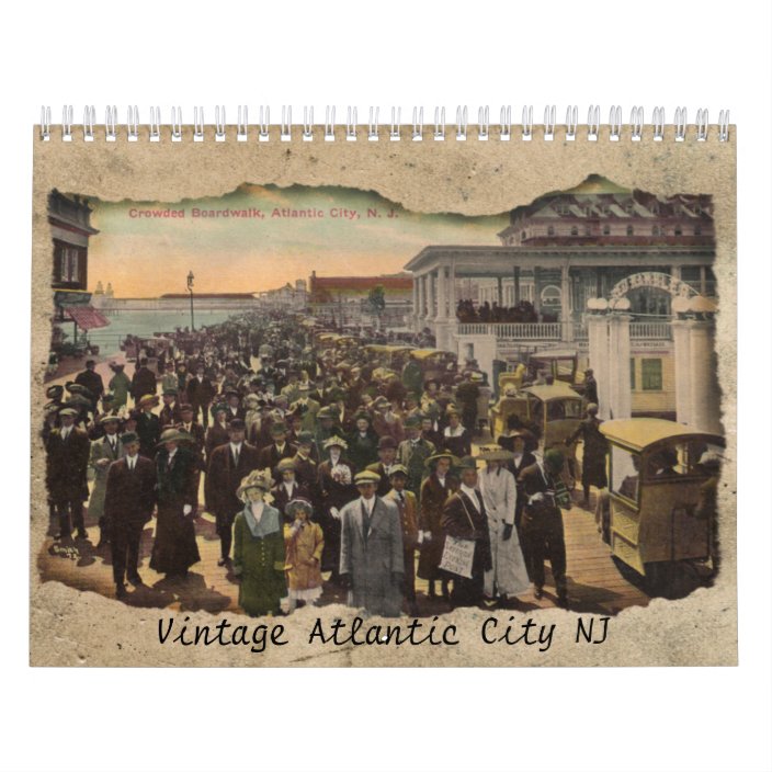 Vintage Atlantic City New Jersey Calendar Zazzle