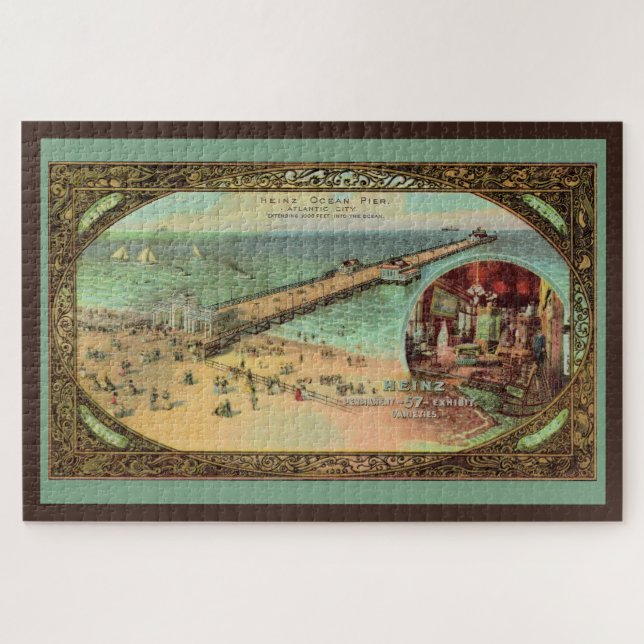 Vintage Atlantic City Pier Large Puzzle (Horizontal)