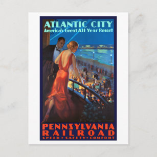 Vintage Atlantic City Poster USACAN004 Art Print A4 A3 A2 A1 
