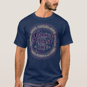 Vintage Atlantic Coast Line Railroad Train Seal T-Shirt