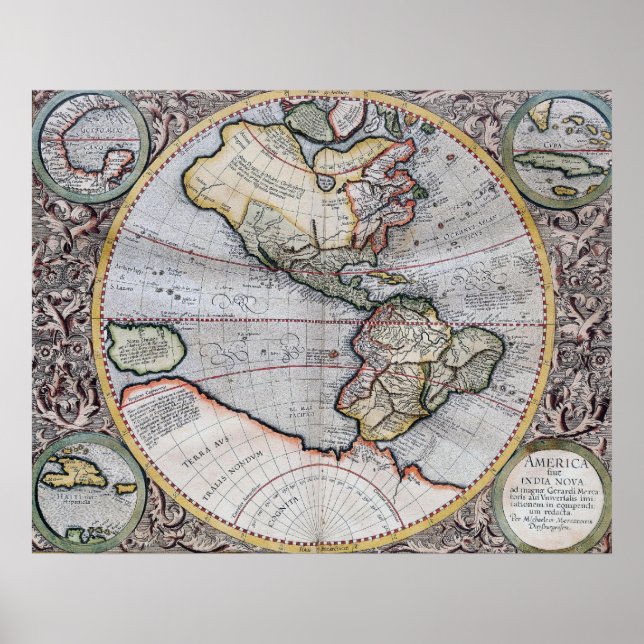 Vintage Atlas World Map Poster (Front)