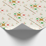 Vintage Atomic 1950s Seasons Greetings Christmas Wrapping Paper at Zazzle