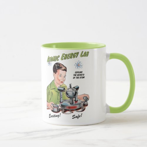 Vintage Atomic Energy Lab Toy Mug