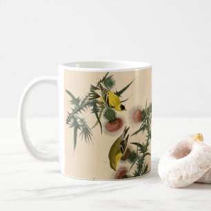 Vintage Audubon American Goldfinch Bird Painting Coffee Mug
