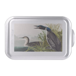 Vintage Audubon Common Loon Bird Nature Art Cake Pan