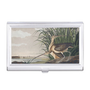 Vintage Audubon Long-billed Curlew Bird Art Business Card Case
