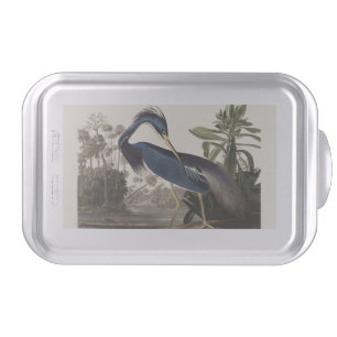 Vintage Audubon Louisiana Heron Bird Art Cake Pan