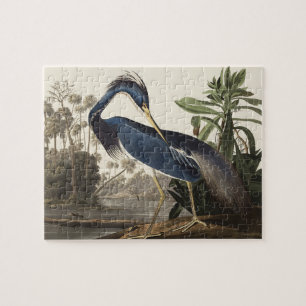 Vintage Audubon Louisiana Heron Bird Art Jigsaw Puzzle
