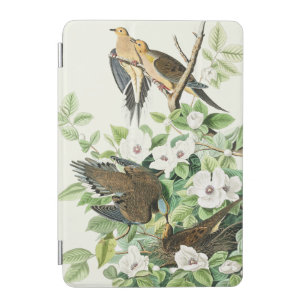Vintage Audubon Mourning Dove Bird Flower Art iPad Mini Cover