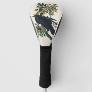 Vintage Audubon Raven Bird Nature Art Golf Head Cover