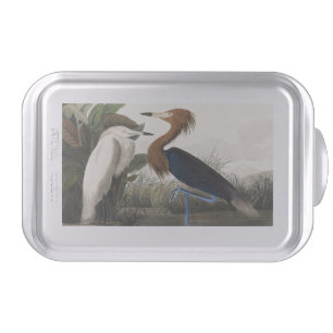 Vintage Audubon Reddish Egret Bird Art Cake Pan