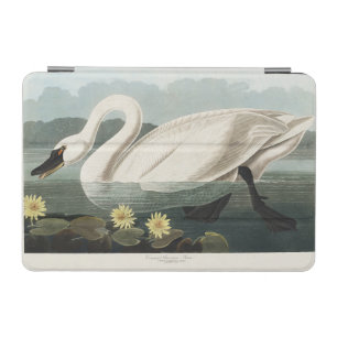 Vintage Audubon White Swan Water Lily Art iPad Mini Cover