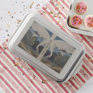 Vintage Audubon Whooping Crane Bird Nature Art Cake Pan
