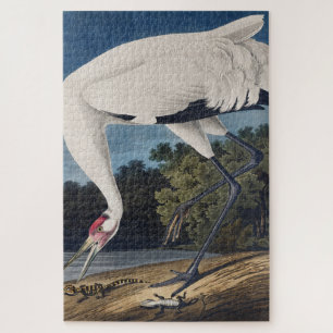 Vintage Audubon Whooping Crane Bird Nature Art Jigsaw Puzzle