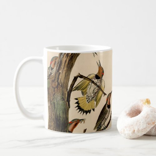 Vintage Audubon Yellow_shafted Flicker Painting  Coffee Mug