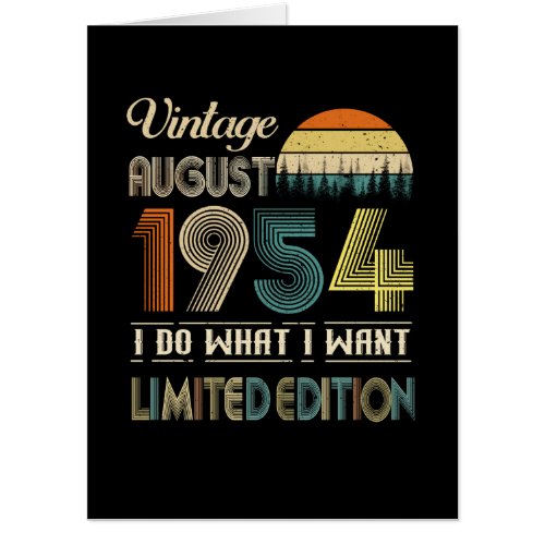 Vintage August 1954 What I Want Limited Edition Card