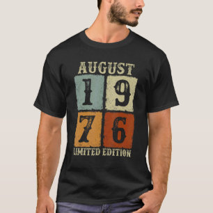 Vintage August 1976 46th Birthday  46 Year Old Men T-Shirt
