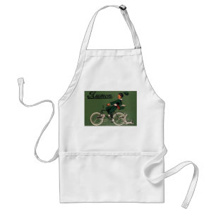 Vintage Aumon Bicycle Advertisement Adult Apron