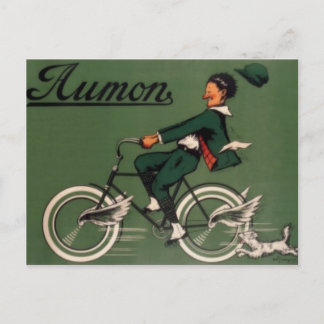 Vintage Aumon Bicycle Advertisement Postcard