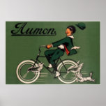 Vintage Aumon Bicycle Advertisement Poster at Zazzle