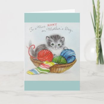 Vintage Aunt Mother's Day Greeting Card by RetroMagicShop at Zazzle