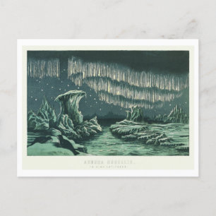 Vintage Aurora Borealis / Northern Lights Image Postcard