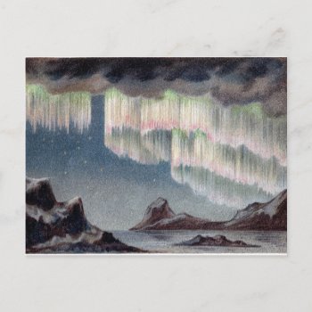 Vintage Aurora Borealis - Northern Lights Postcard by LadyLovelace at Zazzle