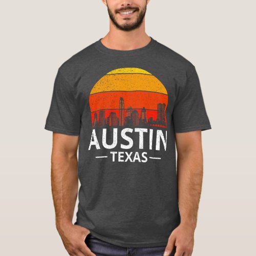 Vintage Austin Texas Skyline Pride I T_Shirt