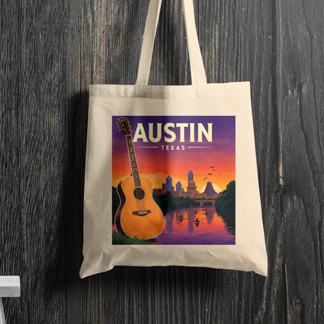   Vintage Austin Texas Tote Bag (Creator Uploaded)