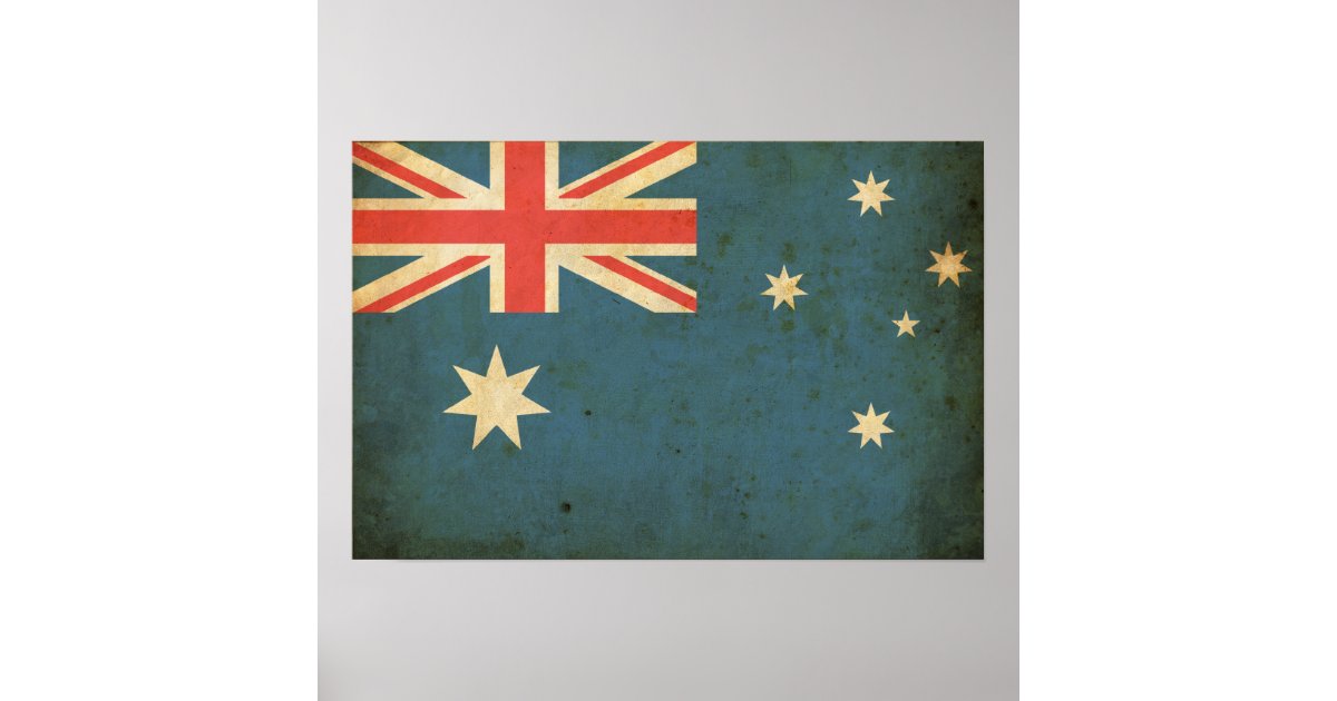 Vintage Australia Flag Poster | Zazzle.com
