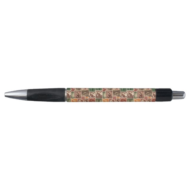 Vintage Australian Animal Postage Stamp Collection Pen (Front)