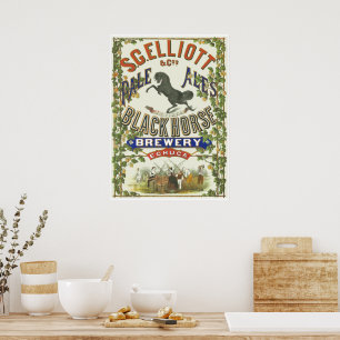 Vintage Australian Brewery Advertising Poster
