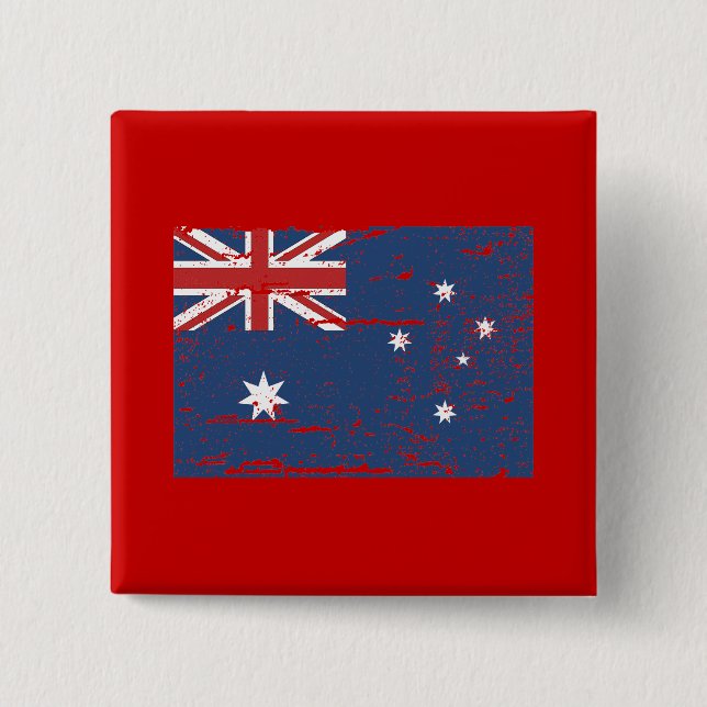 Vintage Australian Flag Button (Front)