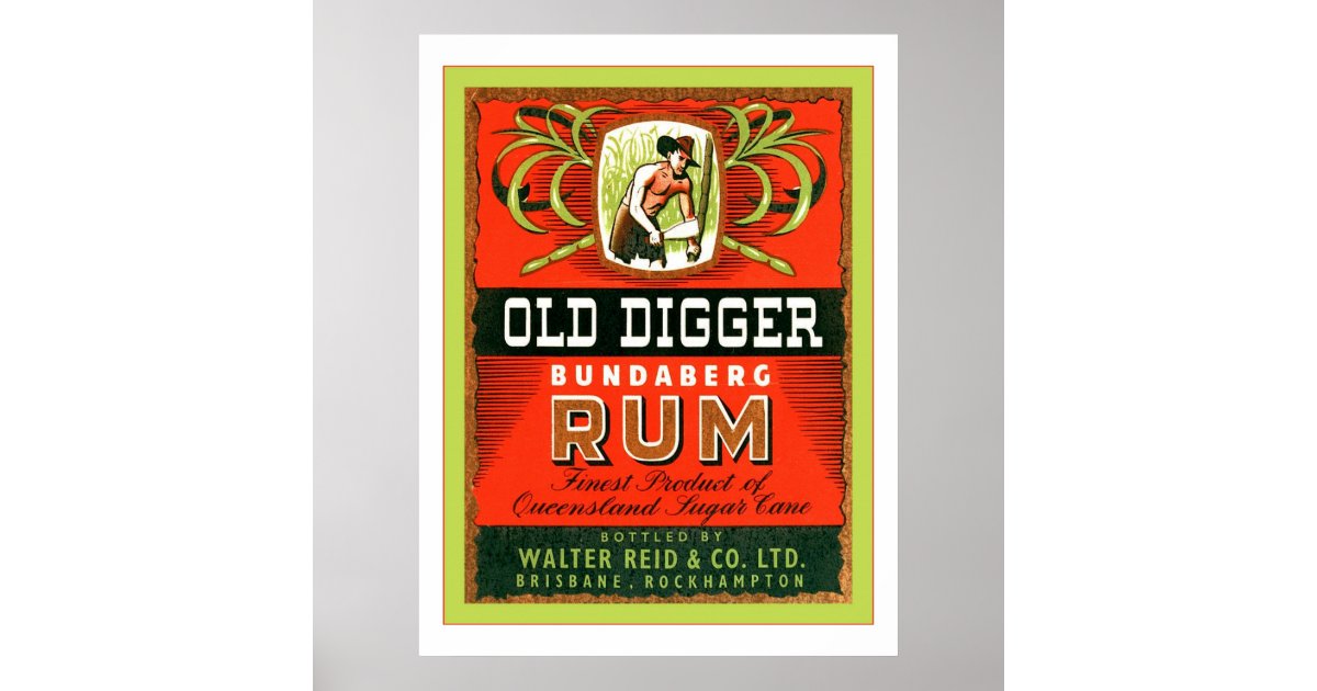 Vintage Australian Rum Advertising Poster | Zazzle.com