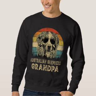 Vintage Australian Shepherd Grandpa Dog  Father s  Sweatshirt