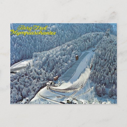 Vintage Austria Berg Isel Olympic Ski Jump Postcard