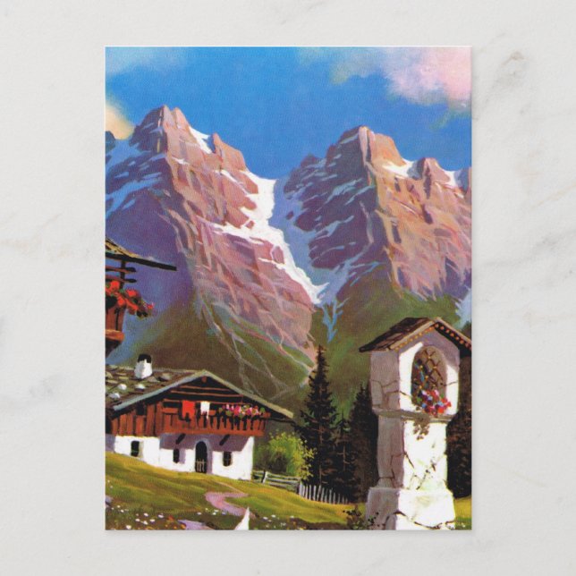 Vintage Austria, Bildstock, Tyrolean village Postcard (Front)